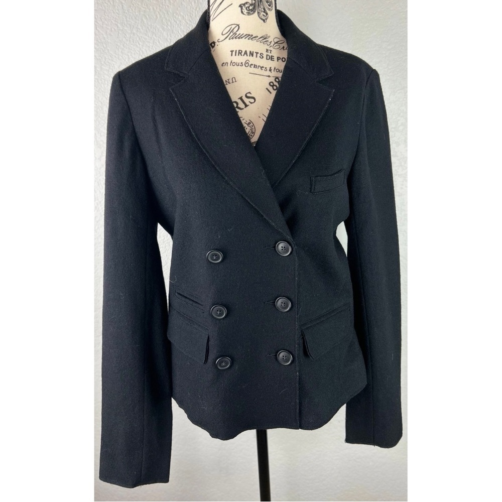 J. CREW Thandie Double Breasted Wool Blazer Jacket Capsule Workwear, size 10